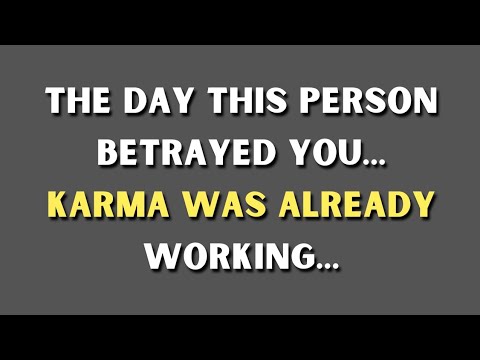 The Day This Person Betrayed You… Karma Was Already Working.. | Psychology Facts