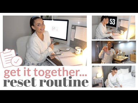 RESET ROUTINE -  How to get your life together - realistic and it WORKS!!! || THE SUNDAY STYLIST
