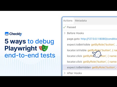 How to debug Playwright end-to-end tests