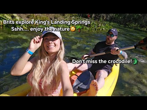 Kingโs Landing, Florida | Kayaking Our First Natural Springs (Crocodiles Included๐!)