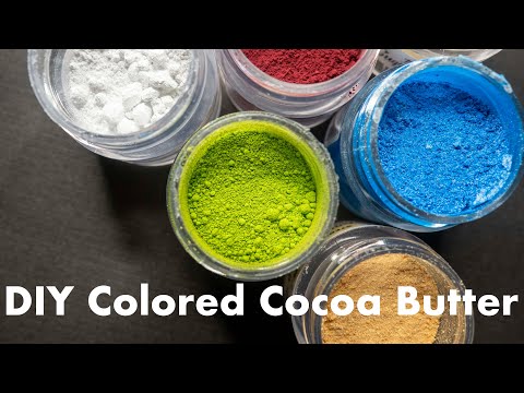 Make your own colored cocoa butter for your chocolate at home