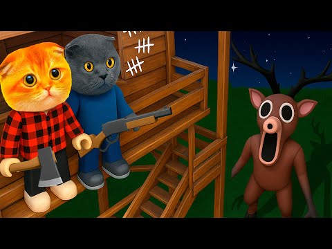 99 НОЧЕЙ В ЛЕСУ С КОШКОЙ БАТТЕРС В РОБЛОКС! 99 Nights in the Forest