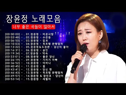 장윤정 노래모음 💘 광고없이 듣는 장윤정 노래모음 BEST 15곡