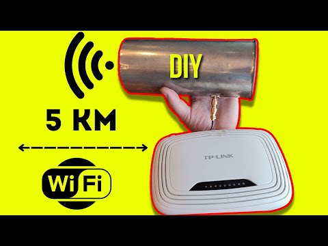 DIY ultra long range WiFi directional antenna using thin can and old router