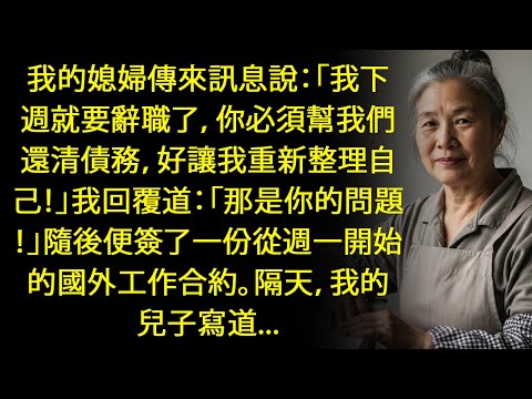 「我下週不幹了！等我把自己整理好，所有債務你來還！」 - 我的媳婦