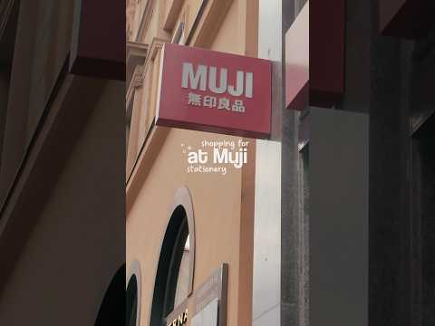 much needed supplies!!📖 #muji #mujishop #collegediaries #dayinmylife #shopping #stationery