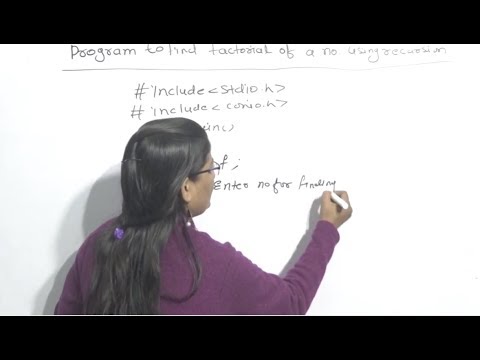 Program to find Factorial of a Number using Recursion in C  Lec-44|C Programming Tutorial in Hindi