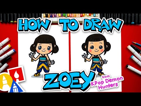 How To Draw Zoey From KPop Demon Hunters
