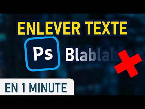 Enlever un texte sur une image avec Photshop