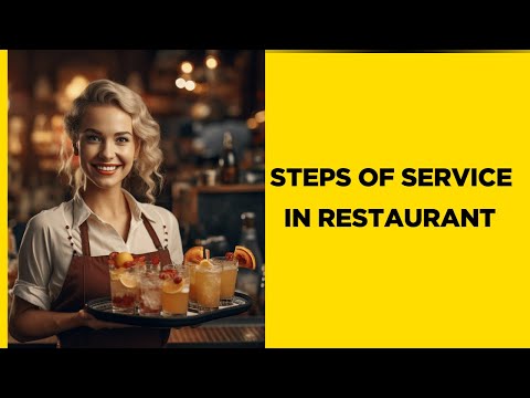 Steps of service in Restaurant  I  How to serve in Restaurant