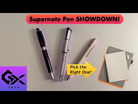 Which Supernote Pen is Best? LAMY Vista, Push-Up, or Heart of Metal 2 Compared!