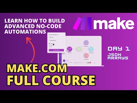 Make.com Course. Day 1.  Make essentials, JSON, Arrays and Collections, Data Structures.