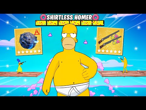The *SHIRTLESS HOMER* UPDATE in Fortnite