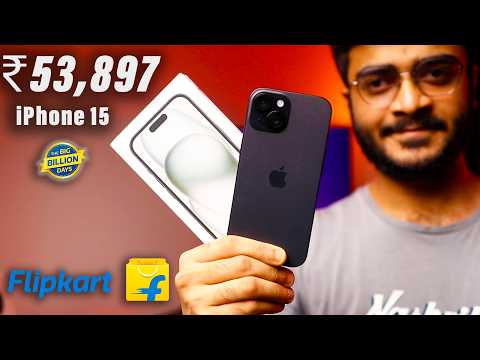Got iPhone 15 For ₹53,897 in Flipkart Sale - My EXPERIENCE!!