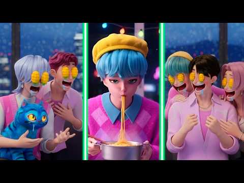 TOP 10 Funny Reaction🥵🥵🥵With SAJA Boys | Mystery Abby Jinu Baby Saja and Abby | KPOP Demon Hunters