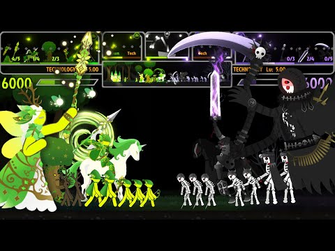 Stickman Fight : Elves vs Undead - Marble & Ragdoll battle