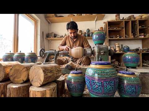 He Made a Wooden Pot So Beautiful It Looks Like Magic! 🪵✨