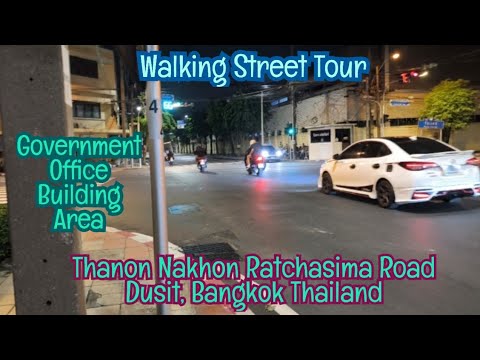 Nekat! Walking Street Tour Tengah Malam Banyak Polisi di Setiap Sudut Jalan Dusit Bangkok Thailand