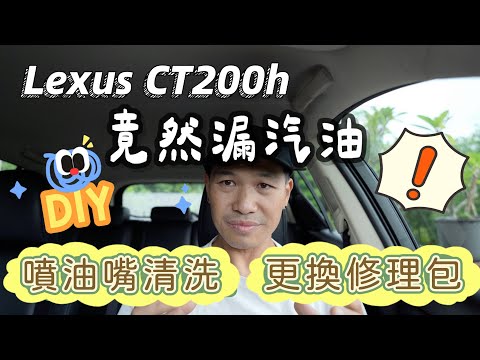 Lexus CT200h竟然漏汽油!?｜DIY噴油嘴清洗｜更換修理包｜Prius 3 豐田油電車系通病