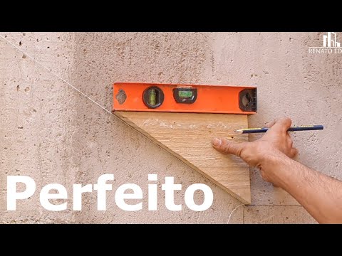 Como riscar uma escda cascata na parede