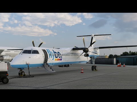 First flight in the FlyJSim DeHavilland Dash 8 Q400 from Southend to Lands End in X-Plane 12