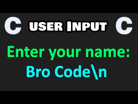 Learn how to enter user input in C! ⌨️