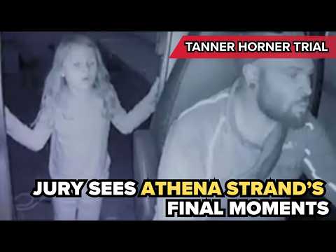 Jury watches video of Athena Strand's abduction and killing