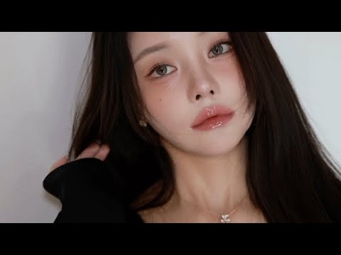 차가운 겨울날❄️ 따뜻한 느낌 메이크업❤️ (feat. 맑고 투명한 글로시 화장법)
