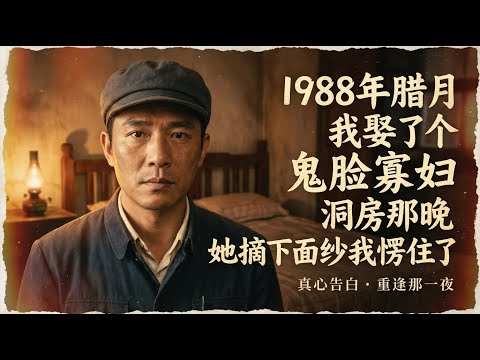 1988年腊月，我娶了个“鬼脸”寡妇：洞房那晚，她摘下面纱我愣住了