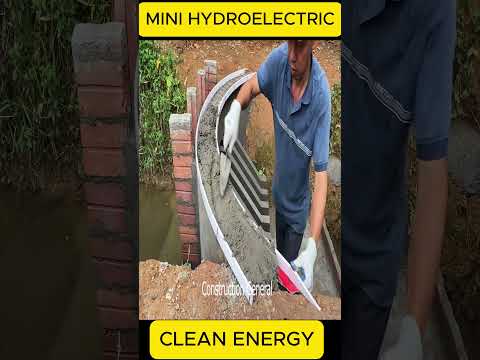 This Tiny Hydropower Dam Produces More Power Than You Think! #mini #construction