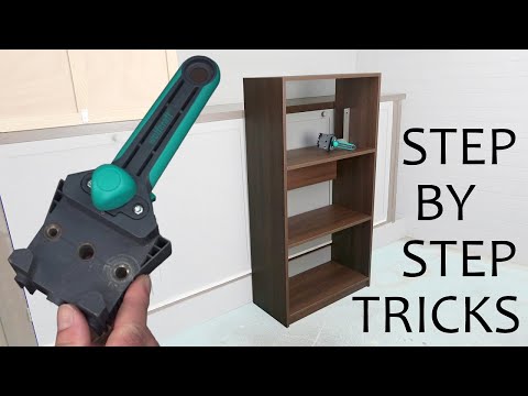 DIY a Bookcase using a Doweling Jig.