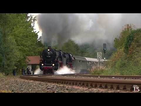 Large steam locomotive meeting of the Class 01 on the Schiefen Ebene 2014
