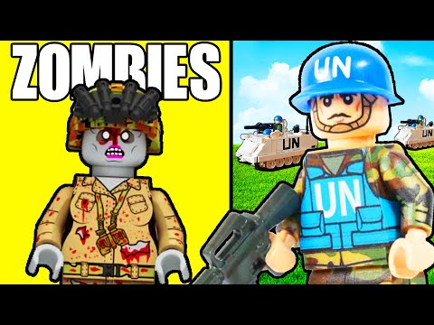 I built LEGO UN MILITARY vs ZOMBIE APOCALYPSE...