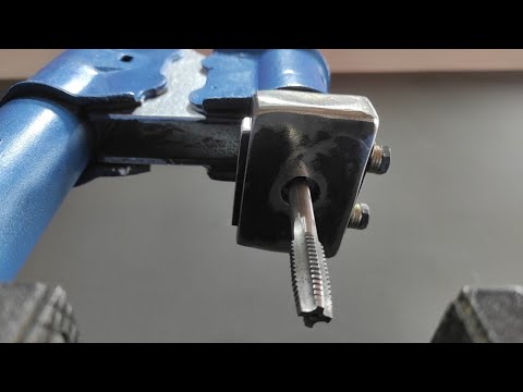 LA MEJOR FORMA de hacer Roscas. Base tarraja para machuelos hecha en casa con chatarra