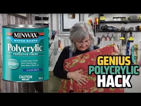 FORGET MOD PODGE! This Polycrylic Tablecloth Decoupage Hack Will BLOW YOUR MIND