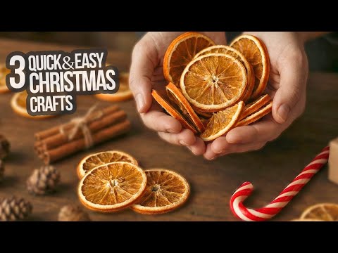 I took dried orange slices and made super cozy decorations! orange slices crafts, Christmas decor