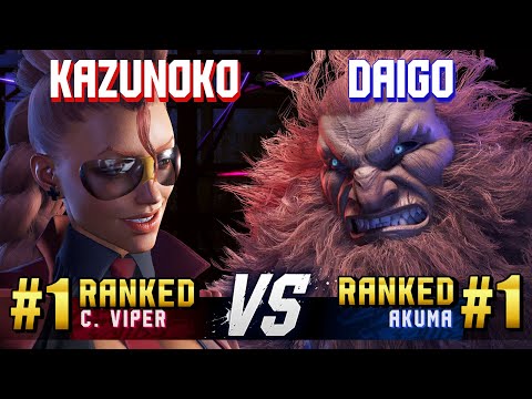 SF6 ▰ KAZUNOKO (#1 Ranked C.Viper) vs DAIGO (#1 Ranked Akuma) ▰ High Level Gameplay