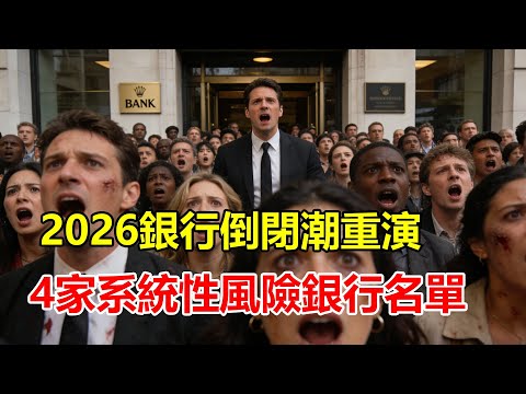 2026 銀行倒閉潮重演？這 4 家「系統性風險」銀行名單被外媒點名！快檢查你的存摺，超過這個數字的錢，保險一毛都不賠！#2026 #銀行倒閉 #系統性風險 #存款保險  #金融危機 #投資理財