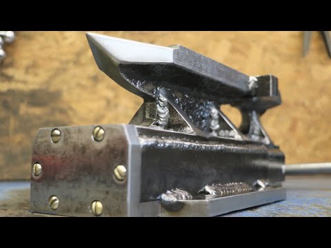 Как превратить рельсу в ТИСКИ - НАКОВАЛЬНЮ!