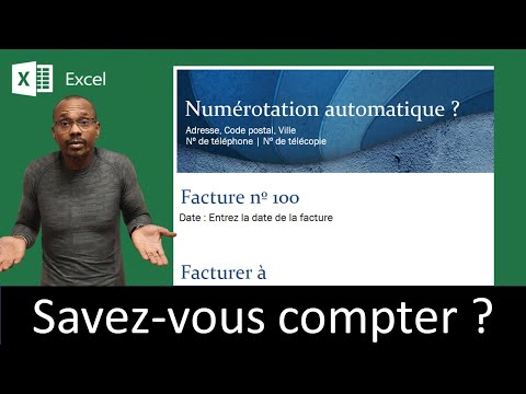 Incrémentation automatique du numéro de facture Excel