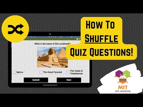 How to Shuffle Quiz Questions in MIT App Inventor | Easy Tutorial