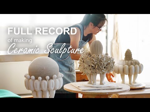Making ceramic sculpture from clay - Transplant series