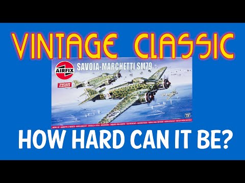 AIRFIX SM.79 Vintage Classics 1/72 scale model kit - how to make it