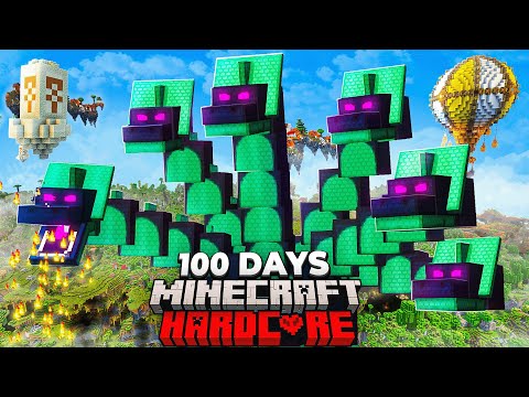 I Survived 100 Days in the EXOSPHERE in Hardcore Minecraft!