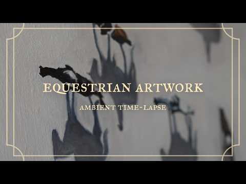 "The Warm Up" // Ambient Time-Lapse Oil Painting // A Cool Equestrian Perspective
