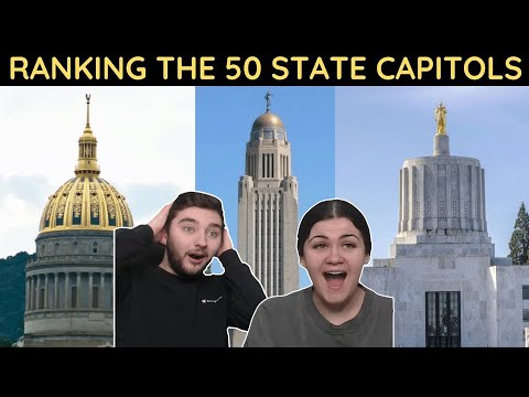 BRITISH COUPLE REACTS | Ranking the 50 State Capitols