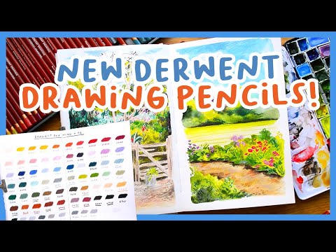 Swatching & drawing with the NEW 72 Derwent Drawing pencils ✏️