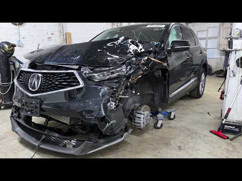 OOONLY 8500 MILES Acura rdx Crash Rebuild from Totaled to Perfect | Step-by-Step Restoration