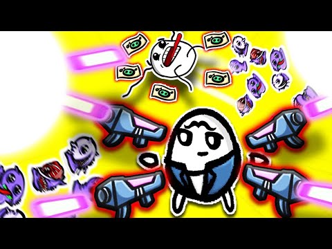 Bouncing Nuclear Launchers With The Cheapest Possible Shop in Brotato