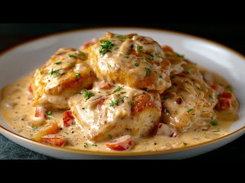 This recipe will drive you crazy! I Make This Creamy Chicken With Veggie 3 Times a Week!